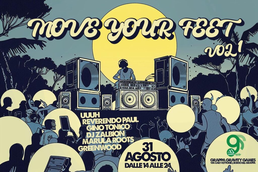 The flyer of an event with Dj Gino Tonico performing