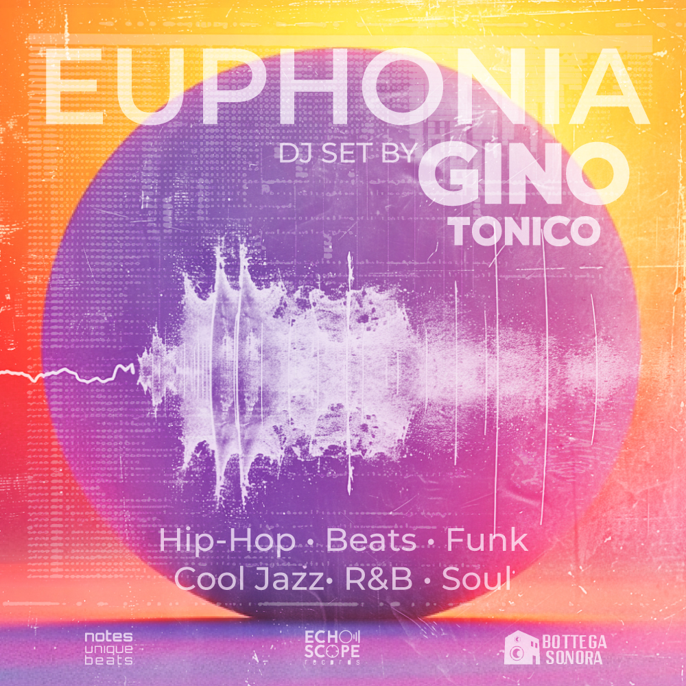 (ITA) EUPHONIA Dj Set é un melting pot di sapori musicali. Dai classici suoni del soul e dell'R&B ai groove rilassati del funk e dell'hip-hop, con un tocco di raffinatezza del cool jazz, questo set esplora le connessioni tra questi generi senza tempo. (ENG) EUPHONIA Dj Set is a melting pot of musical flavors. From the classic sounds of soul and R&B to the laid-back grooves of funk and hip-hop, with a touch of cool jazz sophistication, this set explores the connections between these timeless genres.